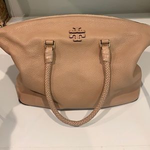 Tory Burch tan leather satchel
